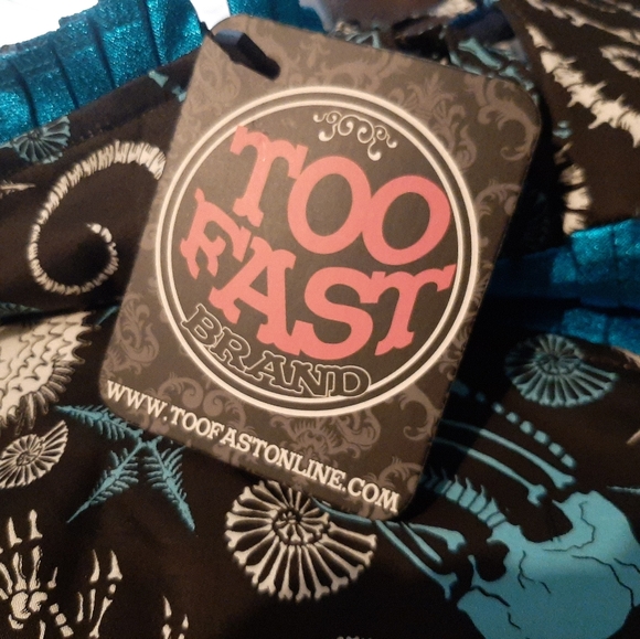 NWT pin up -  Rockabilly skulls pencil dress - - Picture 4 of 7